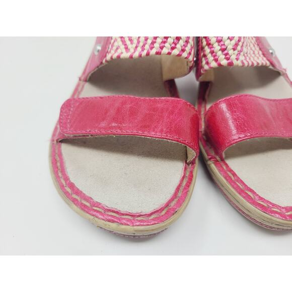 Alegria Lana Lan Pink Sandals Size 37 Size US 7 Leather Beach Summer Resortwear - Picture 4 of 11